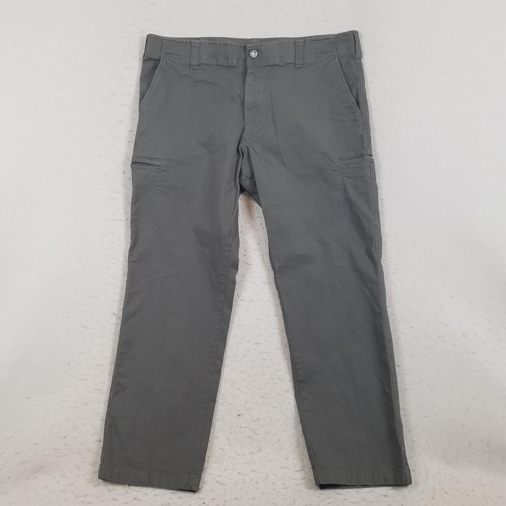 Lee Pants Mens 40x32 Gray Extreme‎ Motion Straight Chino Cargo Stretch Casual